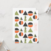 Gefeliciteerd Afgestudeerd Abstracte Cactus Berg Kaart (Voorkant / Achterkant in situ)