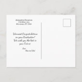 Gefeliciteerd Afgestudeerd Afstudeerklas 2023 Briefkaart (Achterkant)