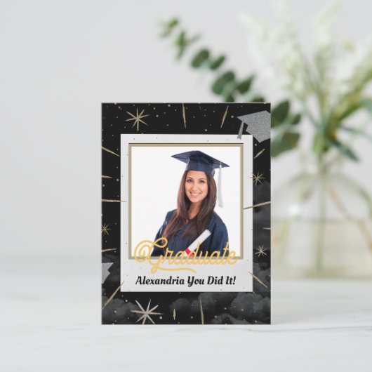 Gefeliciteerd Afgestudeerd Afstudeerklas 2023 Briefkaart (Staand voorkant)