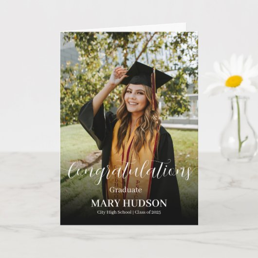 Gefeliciteerd Afgestudeerd Afstuderen Middelbare S Kaart (Kleine Plant)