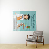Gefeliciteerd Afgestudeerd als dierenarts DVM Afst Wandkleed (In Situ (horizontaal))