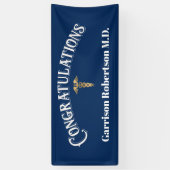 Gefeliciteerd Afgestudeerd Arts Spandoek (Verticaal)