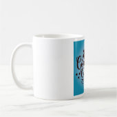 Gefeliciteerd Afgestudeerd Blauwe Afstudeerfeest Koffiemok (Links)