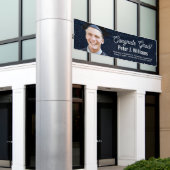 Gefeliciteerd afgestudeerd computer binair taal ac spandoek (Buitenkant Gebouw)
