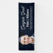 Gefeliciteerd afgestudeerd computer binair taal ac spandoek (Verticaal)