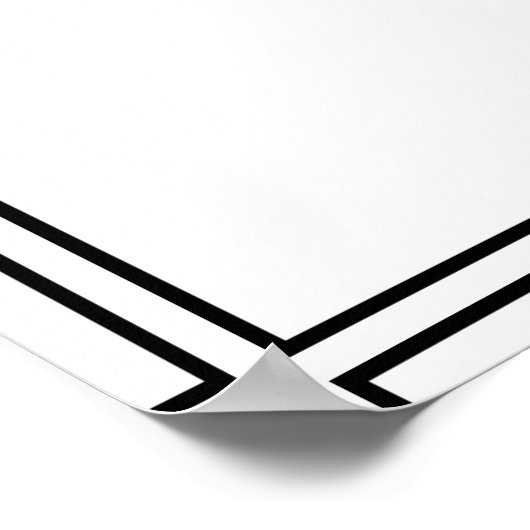 Gefeliciteerd Afgestudeerd Foto Zwart Onderschrift Poster (Hoek)