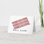 Gefeliciteerd Afgestudeerd Gefeliciteerd Kaart (Voorkant)