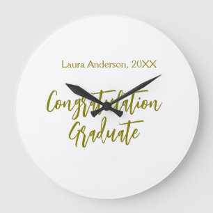 Gefeliciteerd afgestudeerd gouden naam klas 20XX s Grote Klok