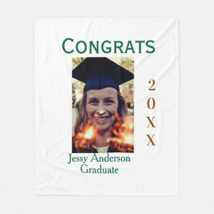 Gefeliciteerd afgestudeerd groen goud jaar 20XX na Fleece Deken