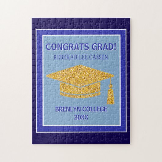 GEFELICITEERD Afgestudeerd! Leuk Cadeau  Legpuzzel (Verticaal)