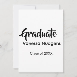 Gefeliciteerd afgestudeerd naam datum jaar klas un kaart