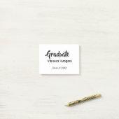 Gefeliciteerd afgestudeerd naam datum jaar klas un post-it® notes (Op bureau)