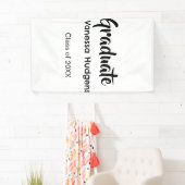 Gefeliciteerd afgestudeerd naam datum jaar klas un spandoek (Insitu)
