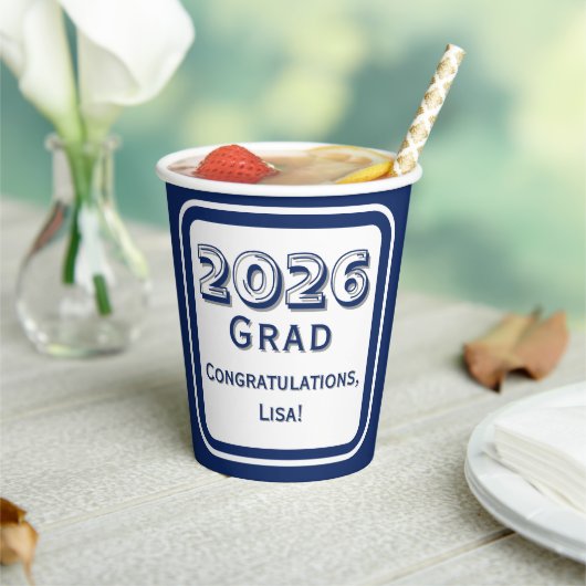Gefeliciteerd Afgestudeerd Papieren Beker (Insitu)
