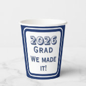 Gefeliciteerd Afgestudeerd Papieren Beker (Achterkant)