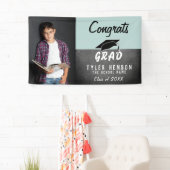 Gefeliciteerd Afgestudeerd Schoolbord Foto Afstude Spandoek (Insitu)