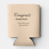 Gefeliciteerd afgestudeerd universiteitsnaam klas blikjeskoeler (Achterkant)