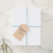 Gefeliciteerd afgestudeerd universiteitsnaam klas cadeaulabel (Met Touw)