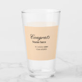 Gefeliciteerd afgestudeerd universiteitsnaam klas  glas (Achterkant)