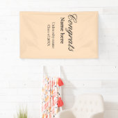 Gefeliciteerd afgestudeerd universiteitsnaam klas  spandoek (Insitu)