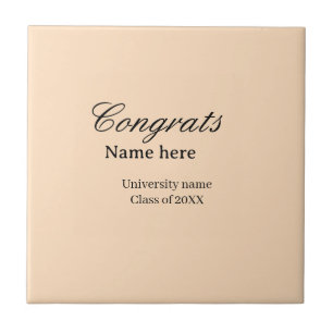 Gefeliciteerd afgestudeerd universiteitsnaam klas tegeltje