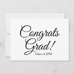 Gefeliciteerd afgestudeerd zwart wit aangepast sch kaart