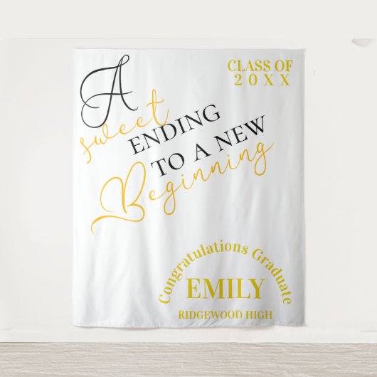Gefeliciteerd Afgestudeerde 2025 afstuderen Wandkleed (Voorkant)