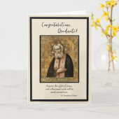 Gefeliciteerd Afgestudeerde 2025 Orthodoxe Christe Kaart (Gele Bloem)