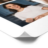 Gefeliciteerd afgestudeerde 25 foto eindexamenfees poster (Hoek)
