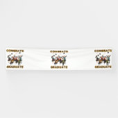 Gefeliciteerd Afgestudeerde 2.5x12 Vinyl Banner (Horizontaal)