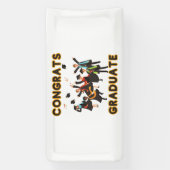 Gefeliciteerd Afgestudeerde 2x1 Vinyl Banner (Verticaal)