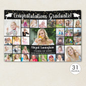 Gefeliciteerd Afgestudeerde 31 Foto Collage Aangep Spandoek
