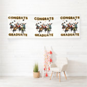 Gefeliciteerd Afgestudeerde 4x12 Vinyl Banner (Insitu)