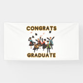 Gefeliciteerd Afgestudeerde 4x8 Vinyl Banner (Horizontaal)