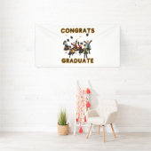 Gefeliciteerd Afgestudeerde 4x8 Vinyl Banner (Insitu)