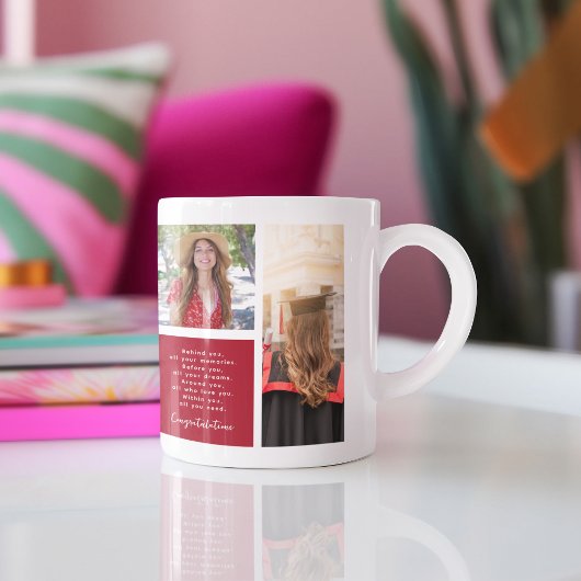 Gefeliciteerd Afgestudeerde | 6 Foto Raster Collag Koffiemok