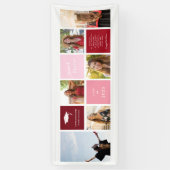 Gefeliciteerd Afgestudeerde | 6 Foto Raster Collag Spandoek (Verticaal)
