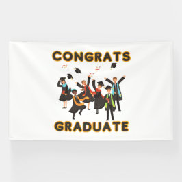 Gefeliciteerd Afgestudeerde 6x10 Vinyl Banner