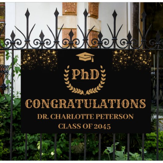 Gefeliciteerd afgestudeerde aan de PhD Spandoek