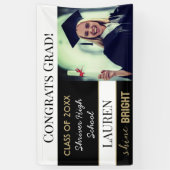 Gefeliciteerd Afgestudeerde! Aangepaste diploma-ui Spandoek (Verticaal)