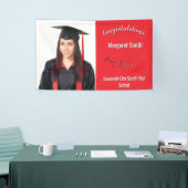 Gefeliciteerd Afgestudeerde Aangepaste foto jaar s Spandoek (Beurs)