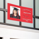 Gefeliciteerd Afgestudeerde Aangepaste foto jaar s Spandoek (Buitenkant Gebouw)
