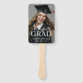 Gefeliciteerd Afgestudeerde Afstudeerfoto Afstuder Handwaaier (Voorkant)