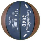 Gefeliciteerd Afgestudeerde Afstudeerhoed Basketbal (Verticaal)