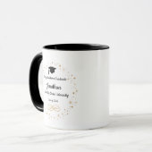 Gefeliciteerd Afgestudeerde! Afstudeerkoffie Mok (Voorkant links)