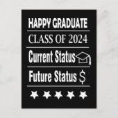 Gefeliciteerd Afgestudeerde Afstuderen Briefkaart (Voorkant)