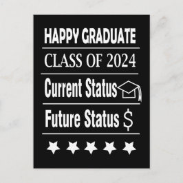 Gefeliciteerd Afgestudeerde Afstuderen Briefkaart