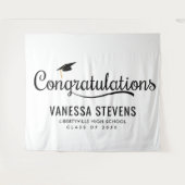 Gefeliciteerd Afgestudeerde Afstuderen  Wandkleed (Voorkant (horizontaal))