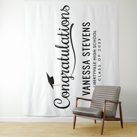 Gefeliciteerd Afgestudeerde Afstuderen  Wandkleed (In situ)