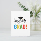 Gefeliciteerd Afgestudeerde Briefkaart (Staand voorkant)